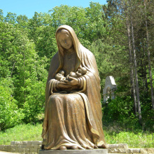 large outdoor sculptures metal craft bronze virgin mary statue